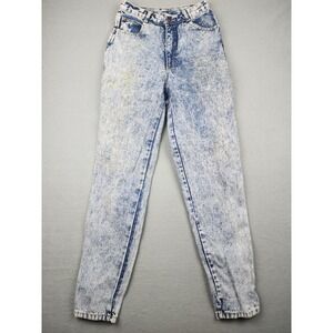 Vintage Made In The Shade Mom Jeans Juniors 9 Blue Acid Wash High Rise USA 80s
